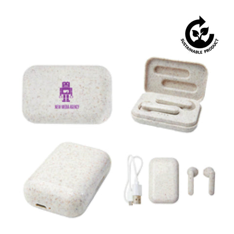 Wheat Straw True Wireless Earbuds