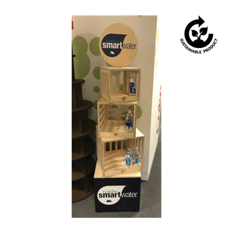 Smartwater Stackable Wooden Crate Rack