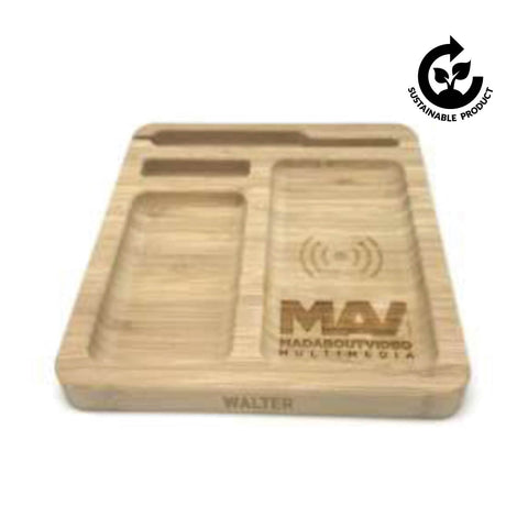 Wireless Charger in Bamboo or Filt