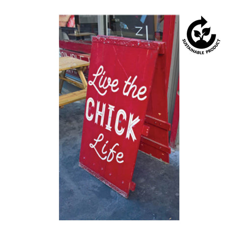 Recycled Door A-Board