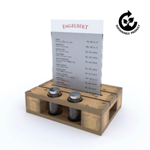 Pallet Menu-Stand