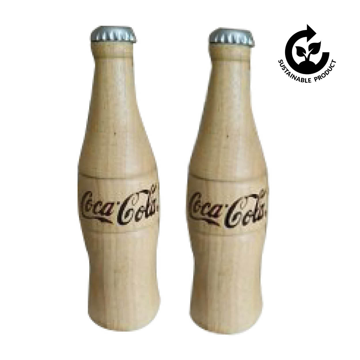 Coca-Cola Wooden Bottles Salt and Pepper Mills