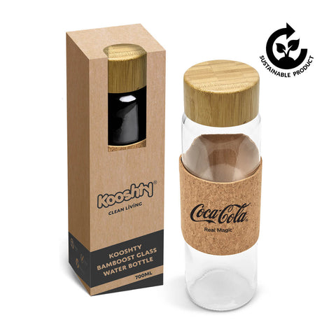 Kooshty Bamboost Glass Water Bottle - 700ml