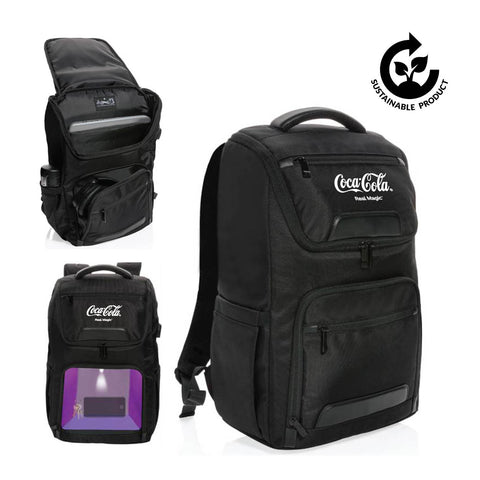 CASTILE- UV-C Sterilization Backpack in Anti-microbial RPET Fabric
