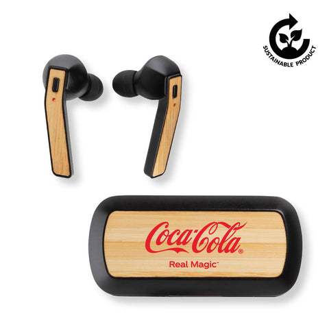 BEBRA - XD Bamboo Free Flow TWS Earbuds in Charging Case