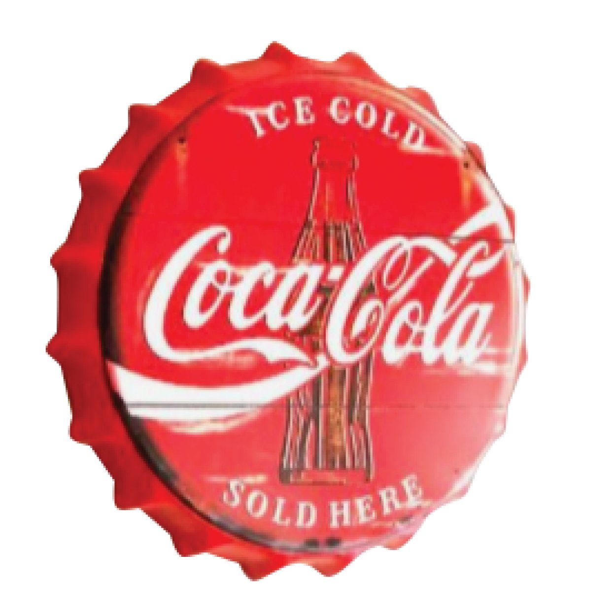 Coca-Cola Bottle Top Wall Sign