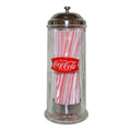 Coca-Cola Glass Straw Holder Dispenser
