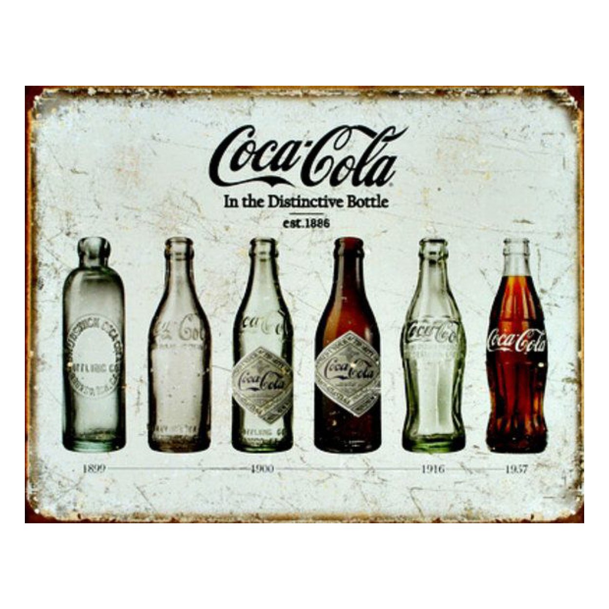 Coca-Cola Rustic Wooden Wall Sign
