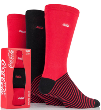 Coca-Cola Striped Foot Cotton Socks