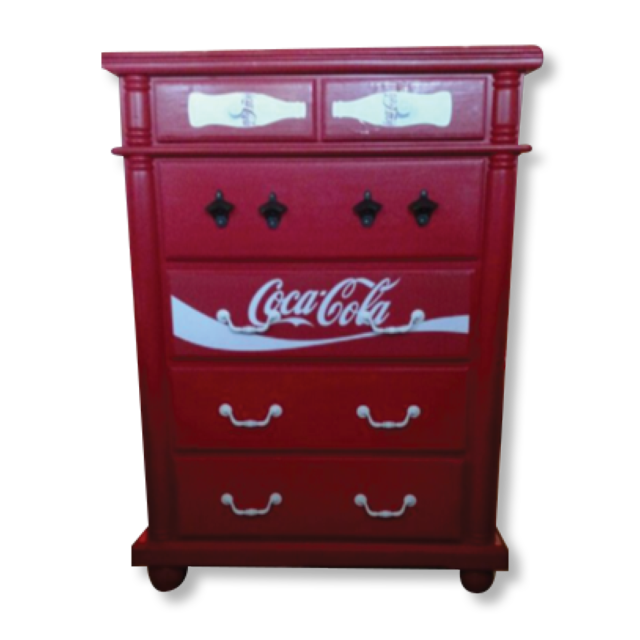 Coca-Cola Wooden Draws