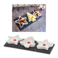 Festive Ceramic Tree & Star Shape Snack Bowl