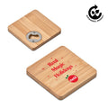 Festive Drifter Bamboo Bottle Opener Coaster