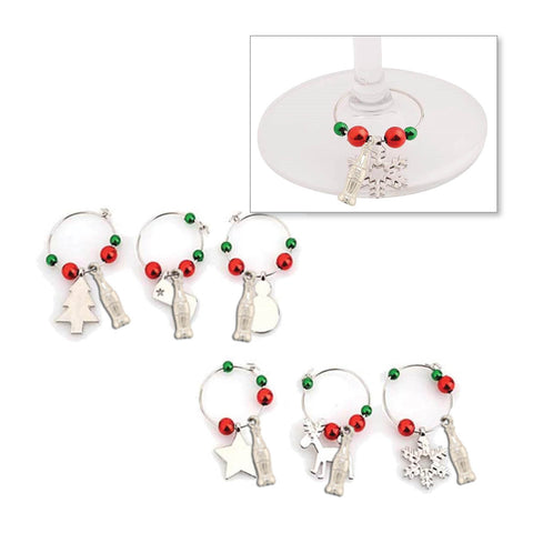 Festive Glass Charms Set