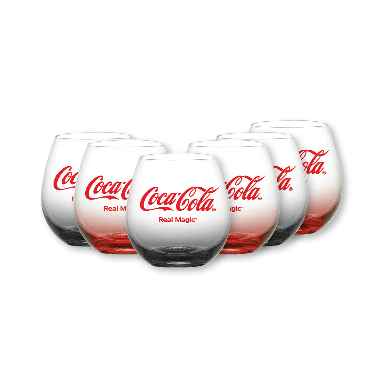 Hue Cloured Stemless Glass-Set of 6