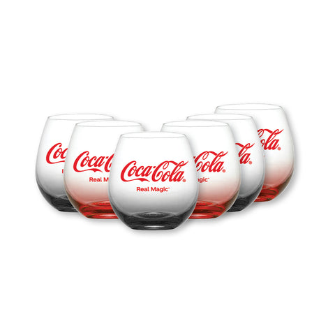 Hue Cloured Stemless Glass-Set of 6