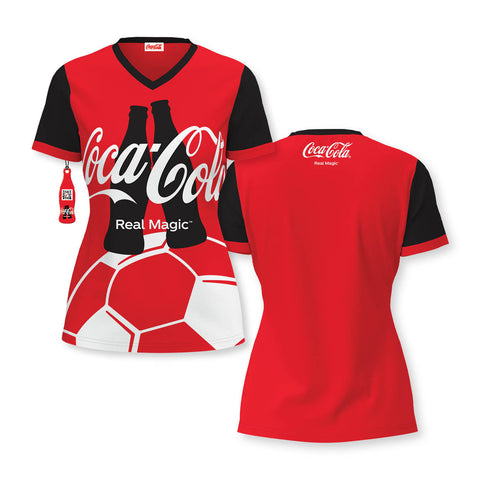 Soccer Ladies Custom V-Neck T-Shirt