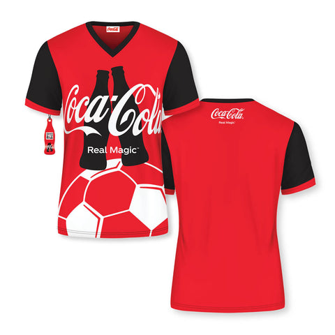 Soccer Mens Custom V-Neck T-Shirt