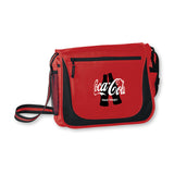 Messenger Bag with Coloured Stripe Strap