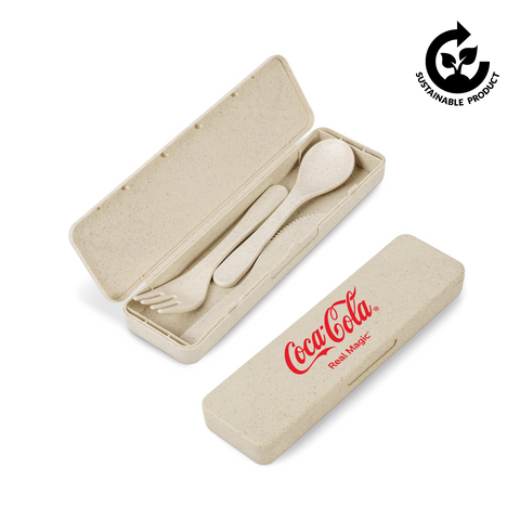 Okiyo Heiki Wheat Straw Cutlery Set