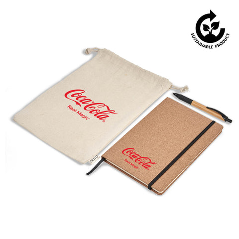 Okiyo Noto Cork & Bamboo Notebook & Pen Set