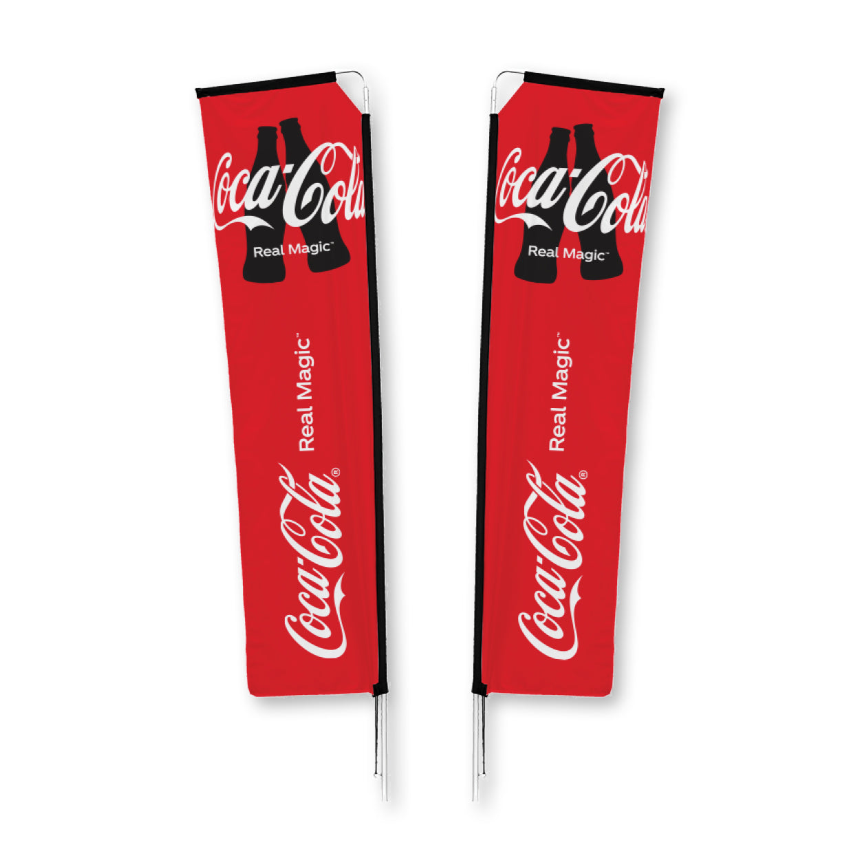 Telescopic Double Flying Banner