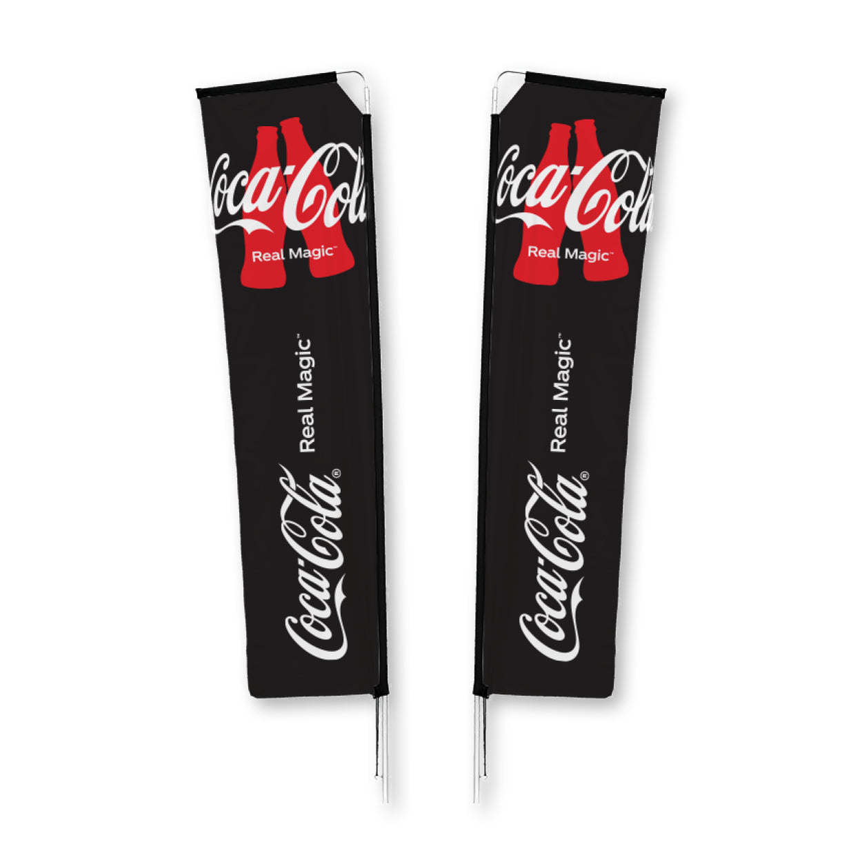 Telescopic Double Flying Banner
