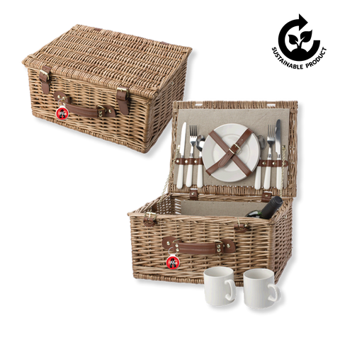 Two Person Willow Picnic Basket