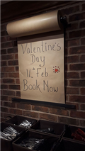 Paper Scroll Style Menu Board - GB