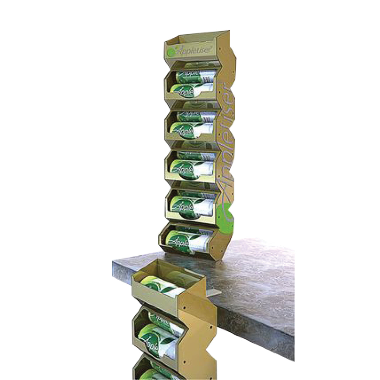 Appletiser Cans Dispensers and Floor Display