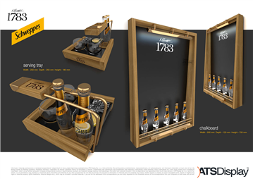 Schweppes Serving Tray and Chalkboard