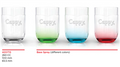 Sprayed Glassware