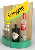 Schweppes Multibrand Back of Bar Display