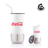BORCULO - CHANGE Collection Insulated Tumbler with Reusable Straw - White