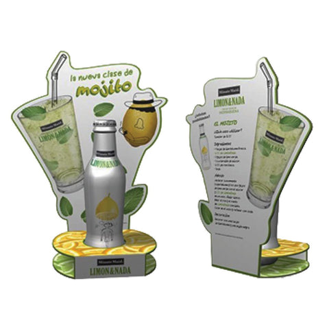 Bottle Presenter with Cocktail Recipe