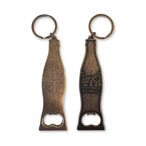 Brass Brushed Bottle Opener Keyring
