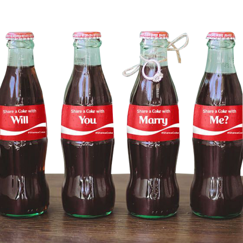 Coca-Cola Glass Bottle Message