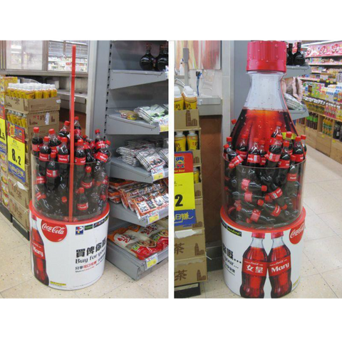 Coca-Cola Bottle Dumpbin