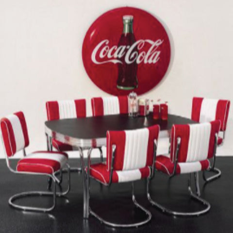 Coca-Cola Table, Chairs & Wall Sign