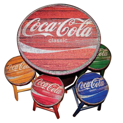 Coca-Cola Table and Stools