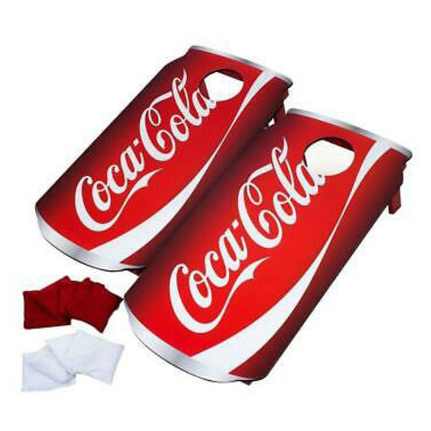 Coca-Cola Wood Cornhole Toss Game Set