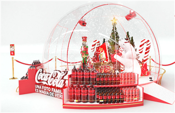 Coca-Cola Snow Globe Display