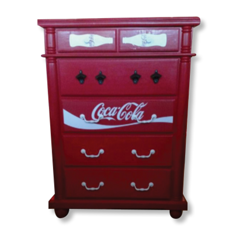 Coca-Cola Wooden Draws