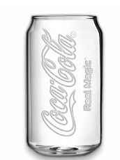 Coke Can Shaped Glass