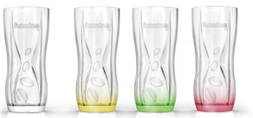 Coloured FUZE Tea Glasses