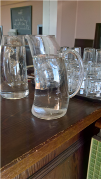 Curved Glass Jug