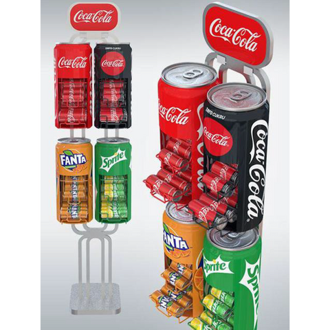 Can Display Free Standing Unit