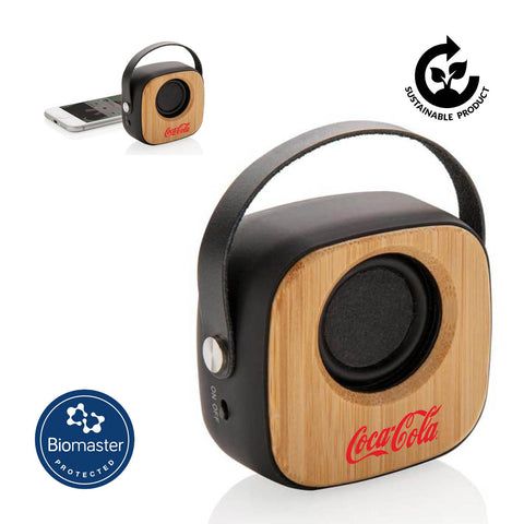 ESLOV - @memorii Bamboo Bluetooth Speaker (Anti-microbial)