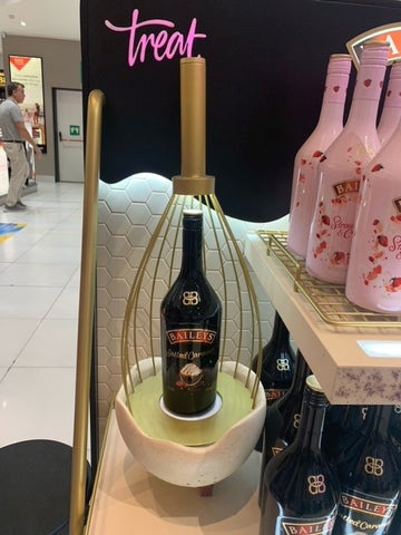 Elegant Premium Counter Display included LED and Metal Elements - Baileys