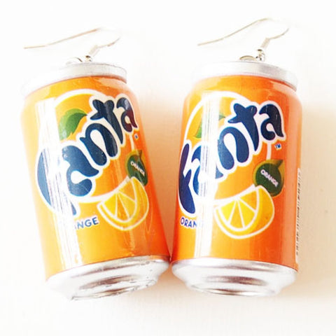 Fanta Can Earrings