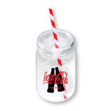 Fiesta Jam Jar & Candy Stripe Straw